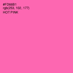 #FD66B1 - Hot Pink Color Image